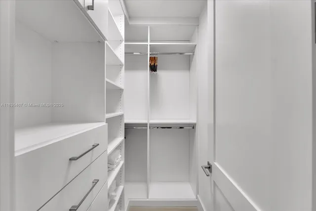 a view of walk in closet