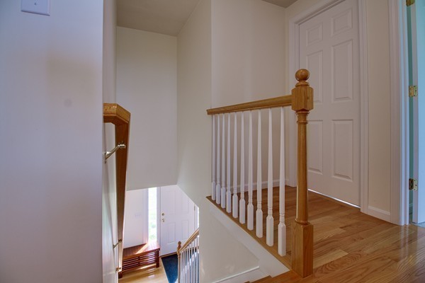 13 Clealand Circle Rutland, MA 01543 - Photo 16 of 30 a view of a hallway with wooden floor and staircase