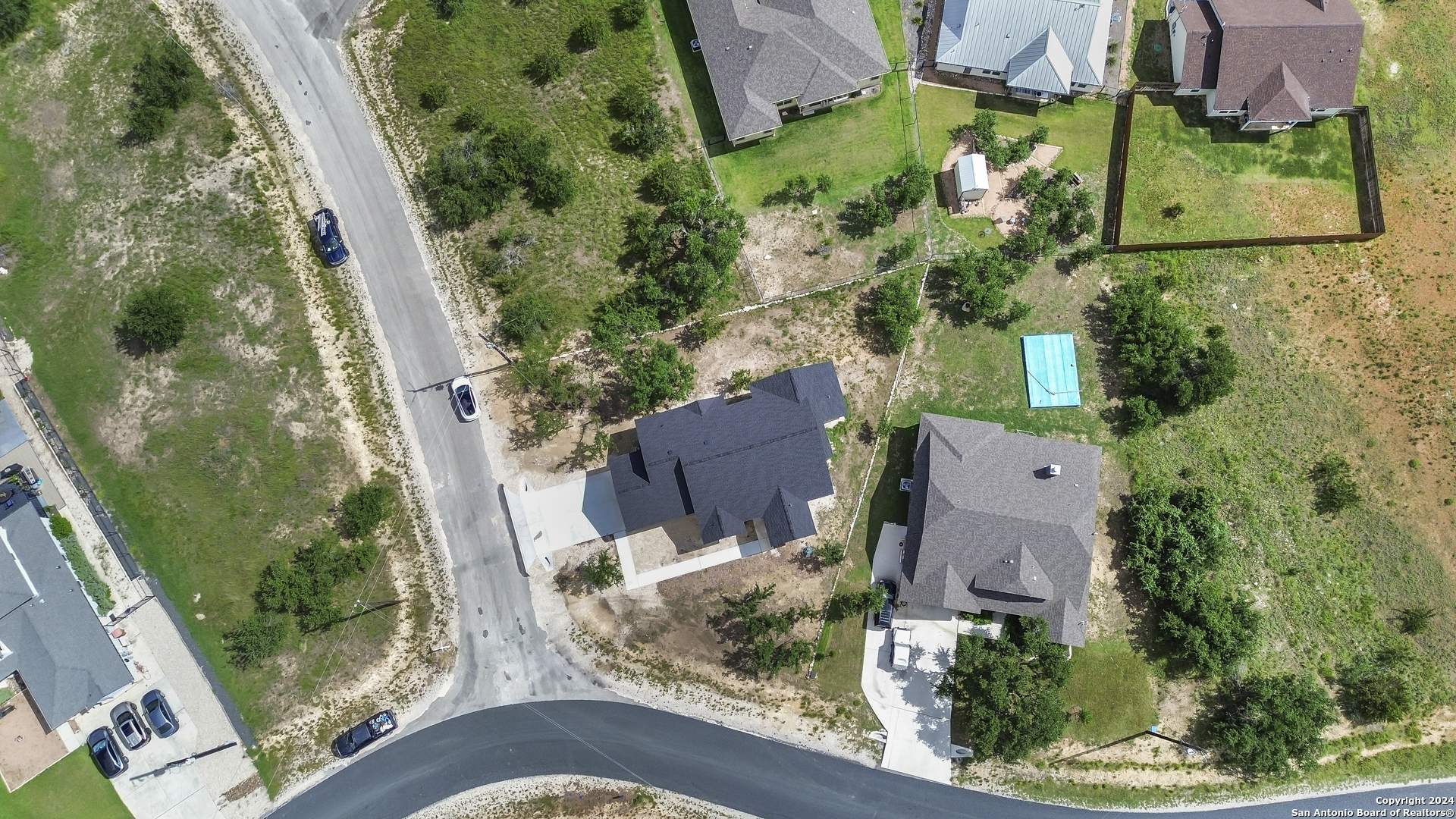 301 Hiram Cook Blanco, TX 78606 - Photo 2 of 16 an aerial view of house with yard