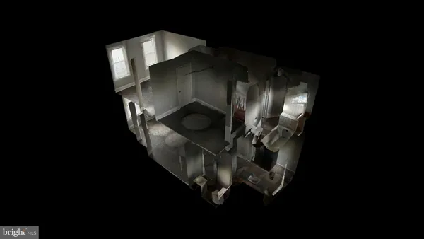 a close view of water heater room