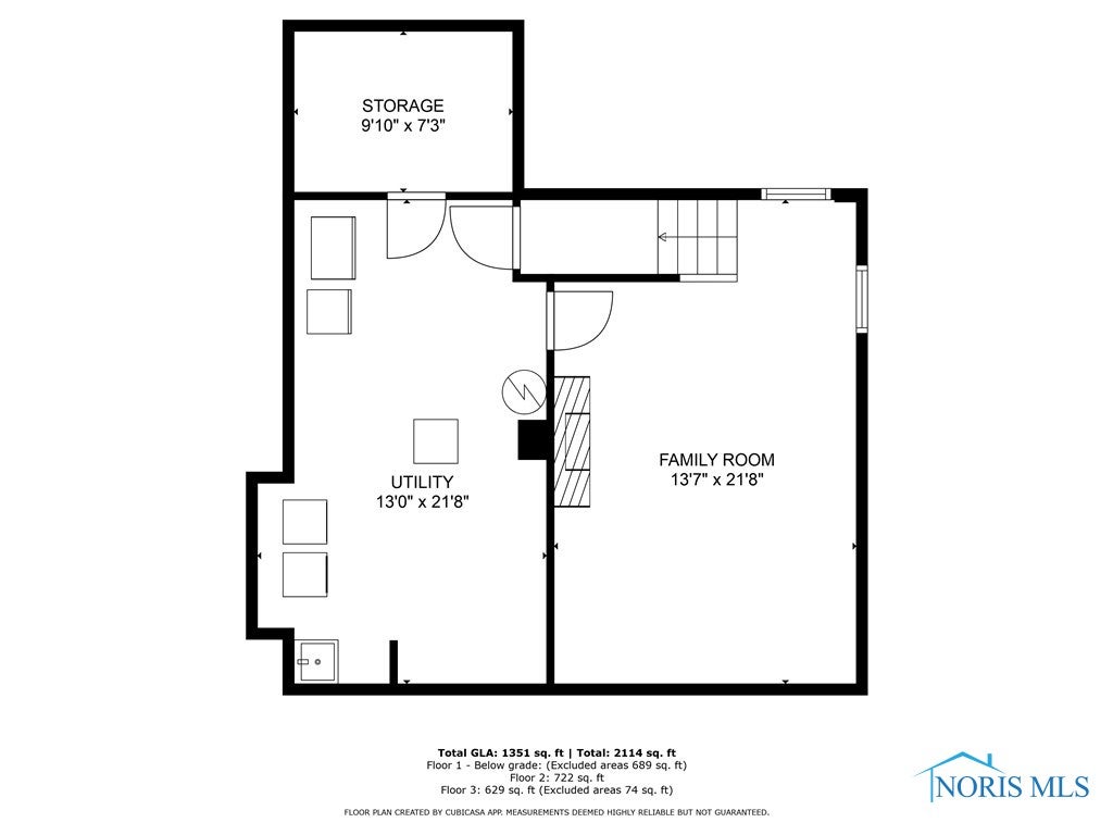 3935 Garrison Road Toledo, OH 43613 - Photo 28 of 29 Basement Floor plan