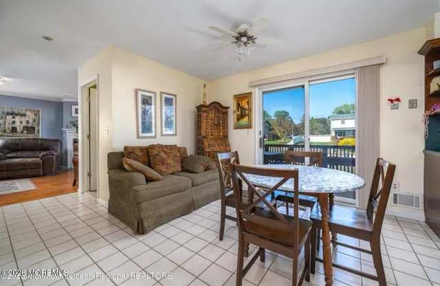 a view of a livingroom and dining room