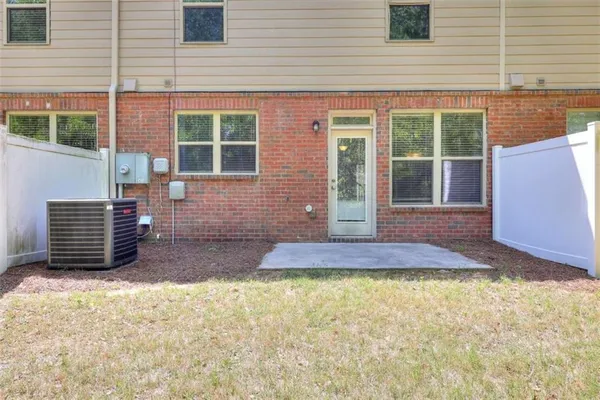 a front view of a house having yard