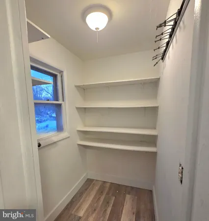 a view of a room with garage