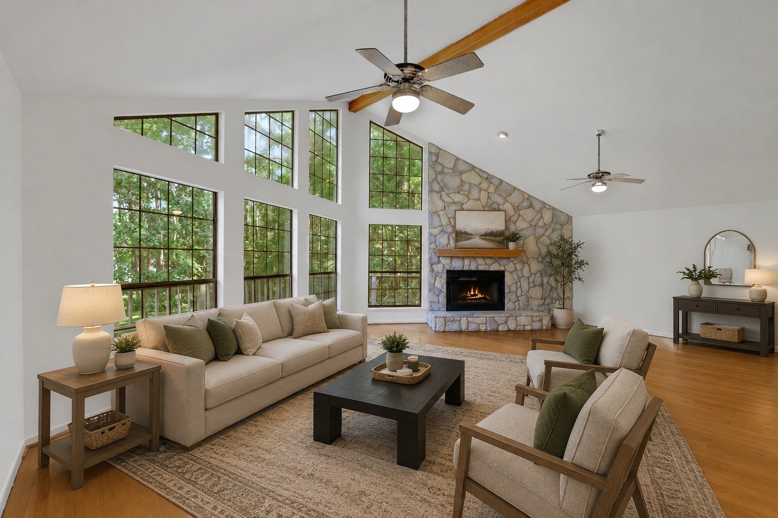 200 Johnson Road Coldspring, TX 77331 - Photo 11 of 47 Virtually staged living room