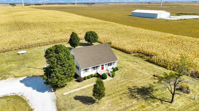 a view of an ocean and beach