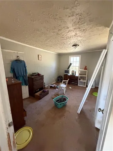 a room with furniture and a mirror