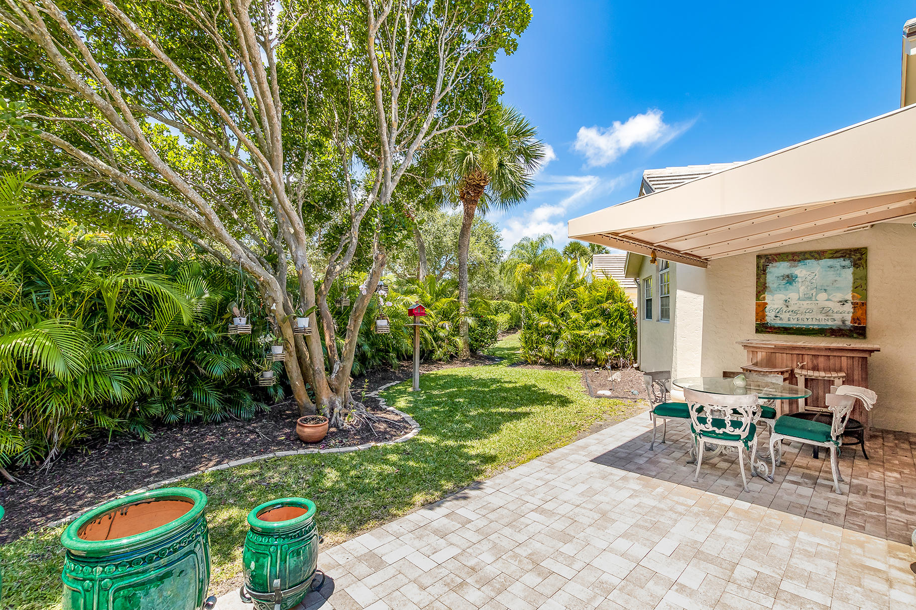 3870 Shearwater Drive Jupiter, FL 33477 - Photo 29 of 46 Additional Patio with Awning