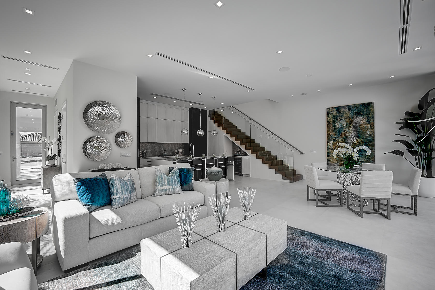 3092 Banyan Road, Unit A Boca Raton, FL 33432 - Photo 13 of 49 a living room with furniture and wooden floor