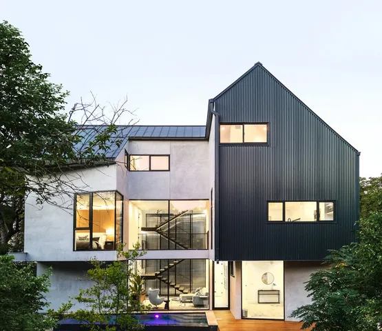 a view of a house with a porch