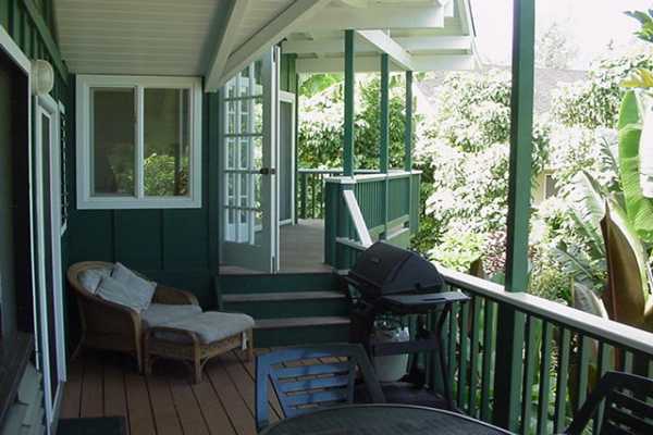 4386 Hee Road Hanalei, HI 96714 - Photo 7 of 28 a view of balcony with two chairs and a table