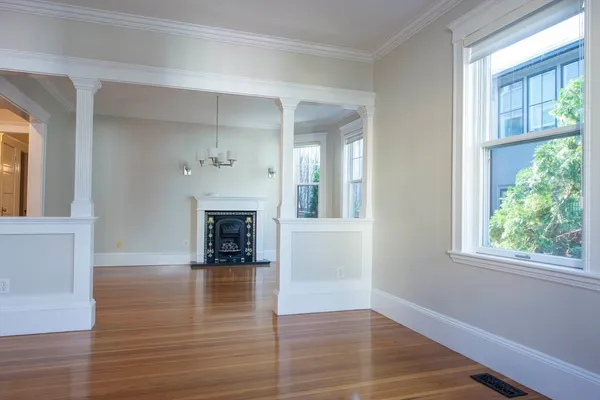 wooden floor in an empty room
