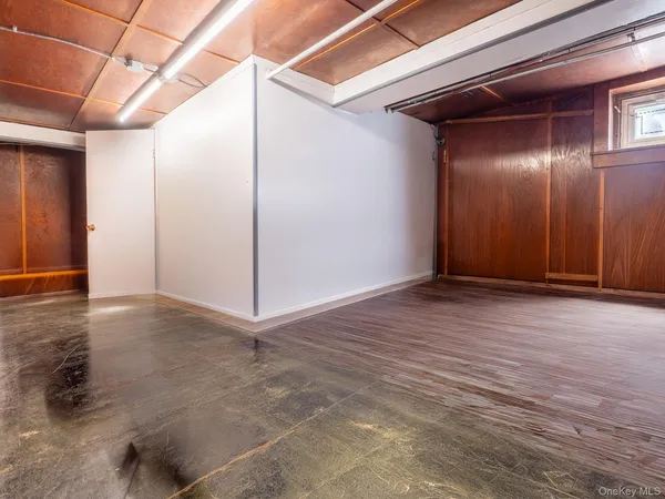 a view of a livingroom with wooden floor