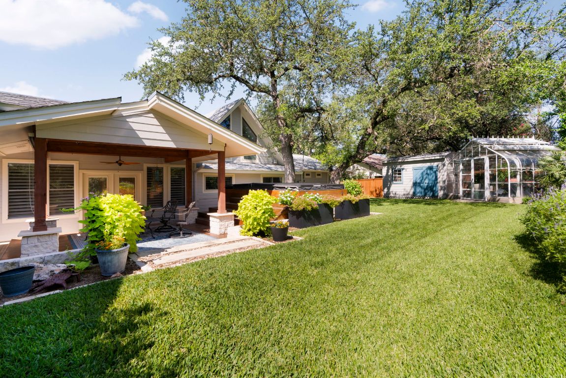 2911 Gabriel View Drive Georgetown, TX 78628 - Photo 30 of 39 a front view of a house with garden and porch