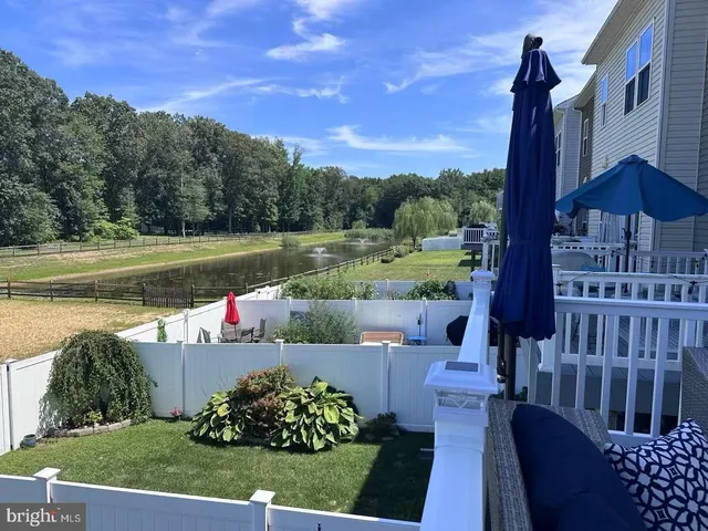 a view of a garden with an outdoor space