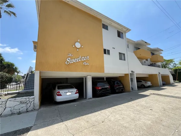 a view of a car garage