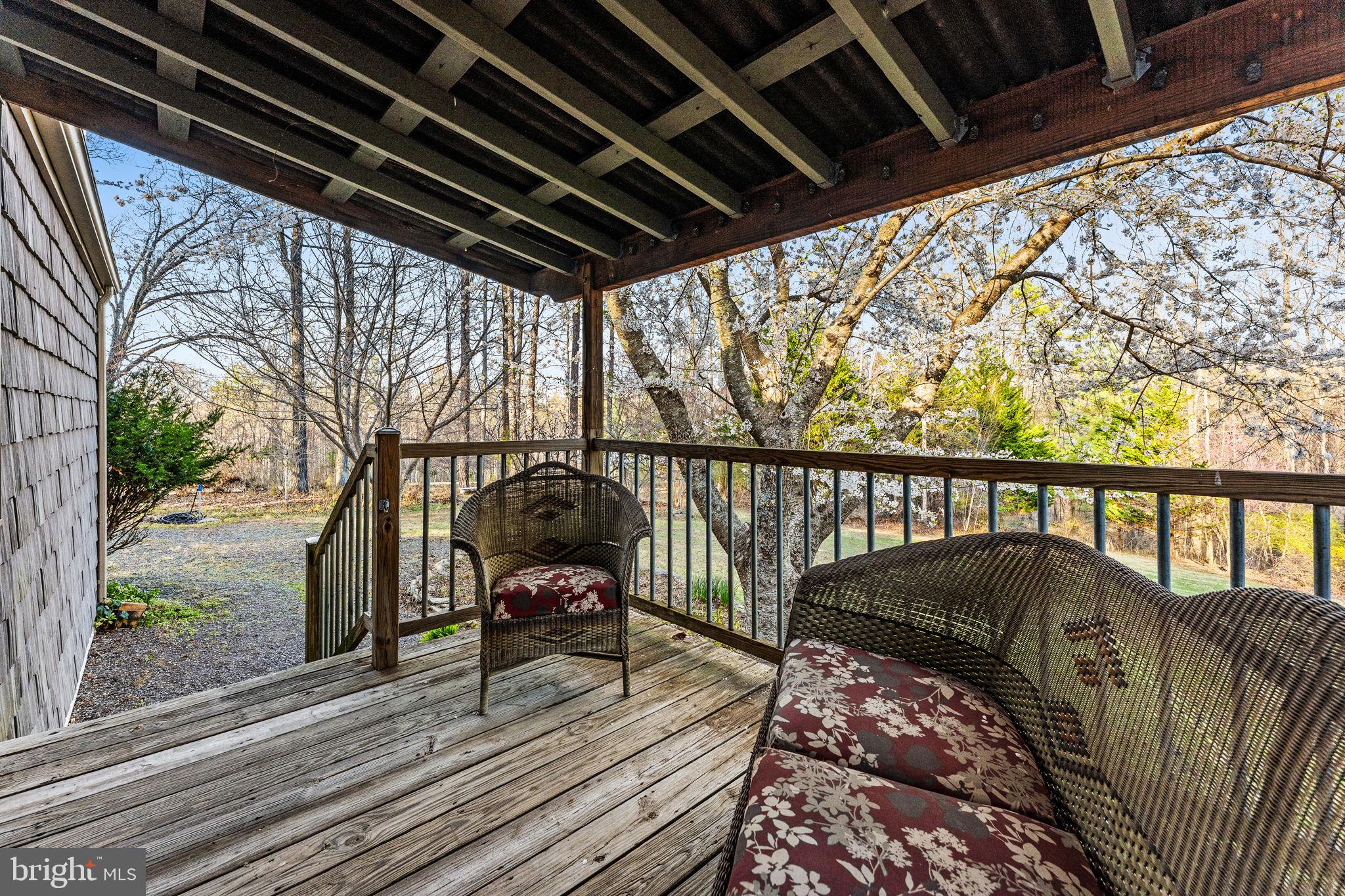 40 Angel Kiss Lane Castleton, VA 22716 - Photo 52 of 56 Porch at cottage facing the yard & flowering trees