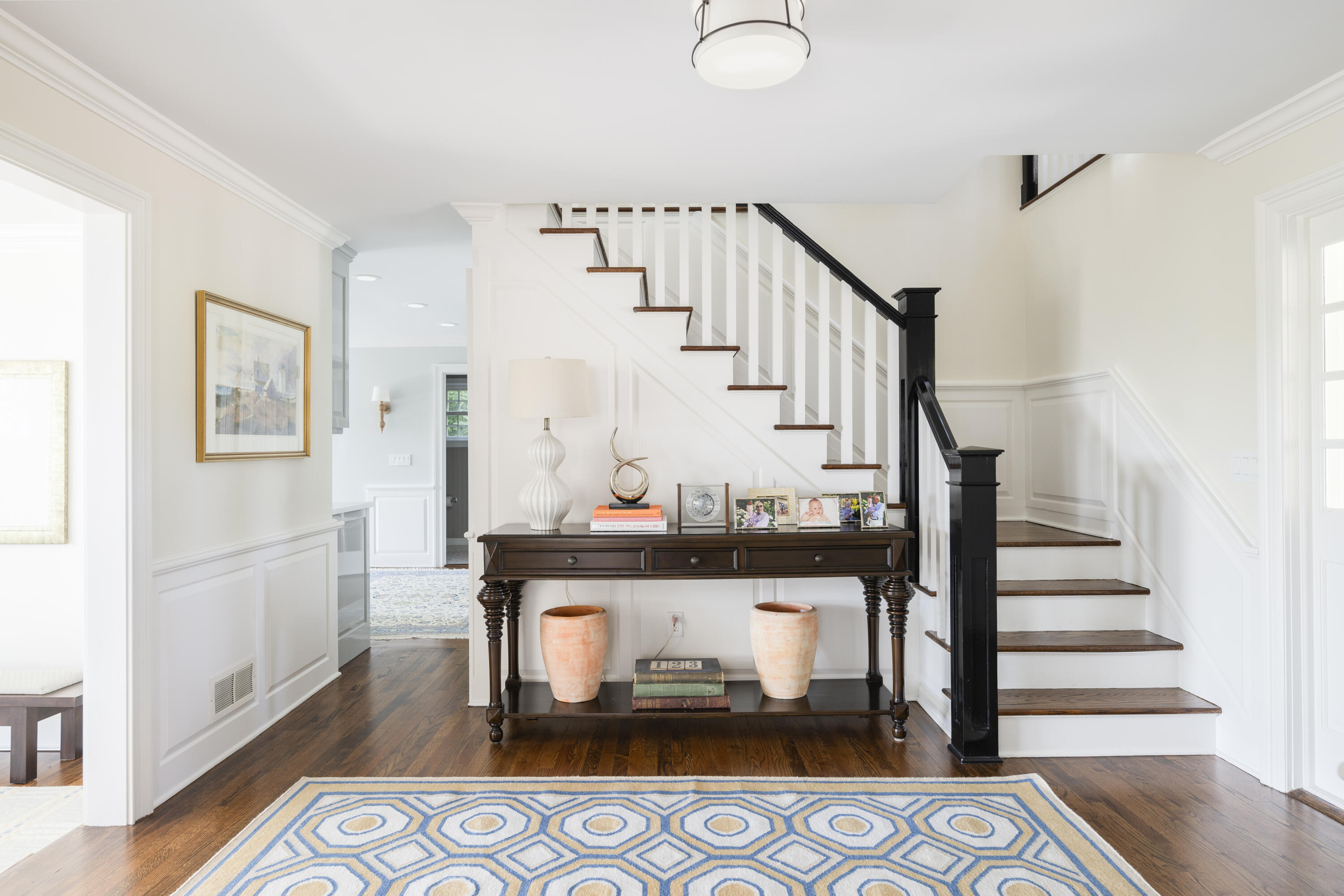 123 Long Neck Point Road Darien, CT 06820 - Photo 9 of 40 a view of entryway livingroom and hall with wooden floor