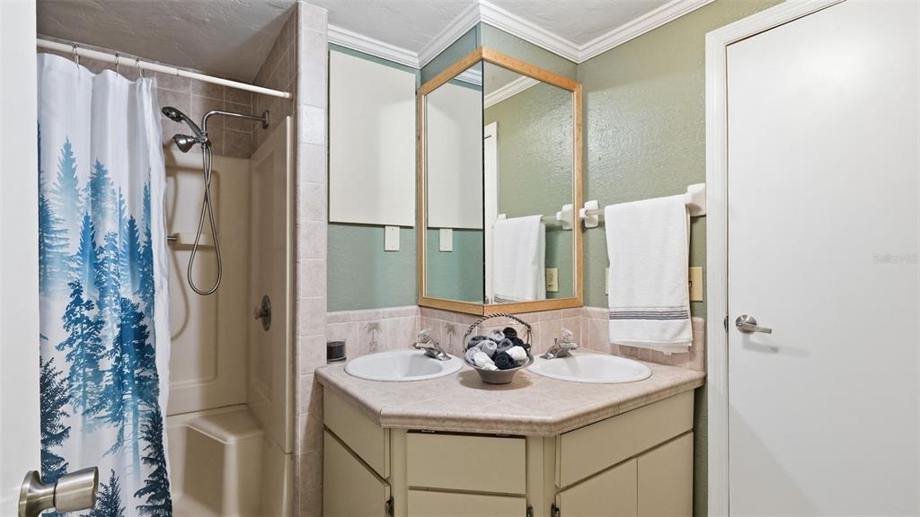 10565 Bessemer Street New Port Richey, FL 34654 - Photo 18 of 72 a bathroom with a sink and a mirror