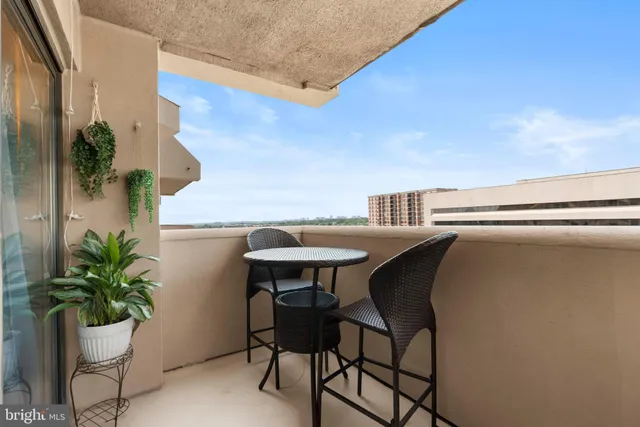a view of balcony and patio