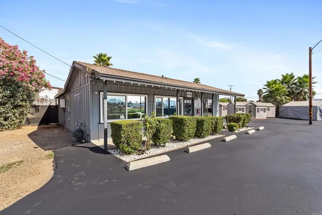 a terrace with city view