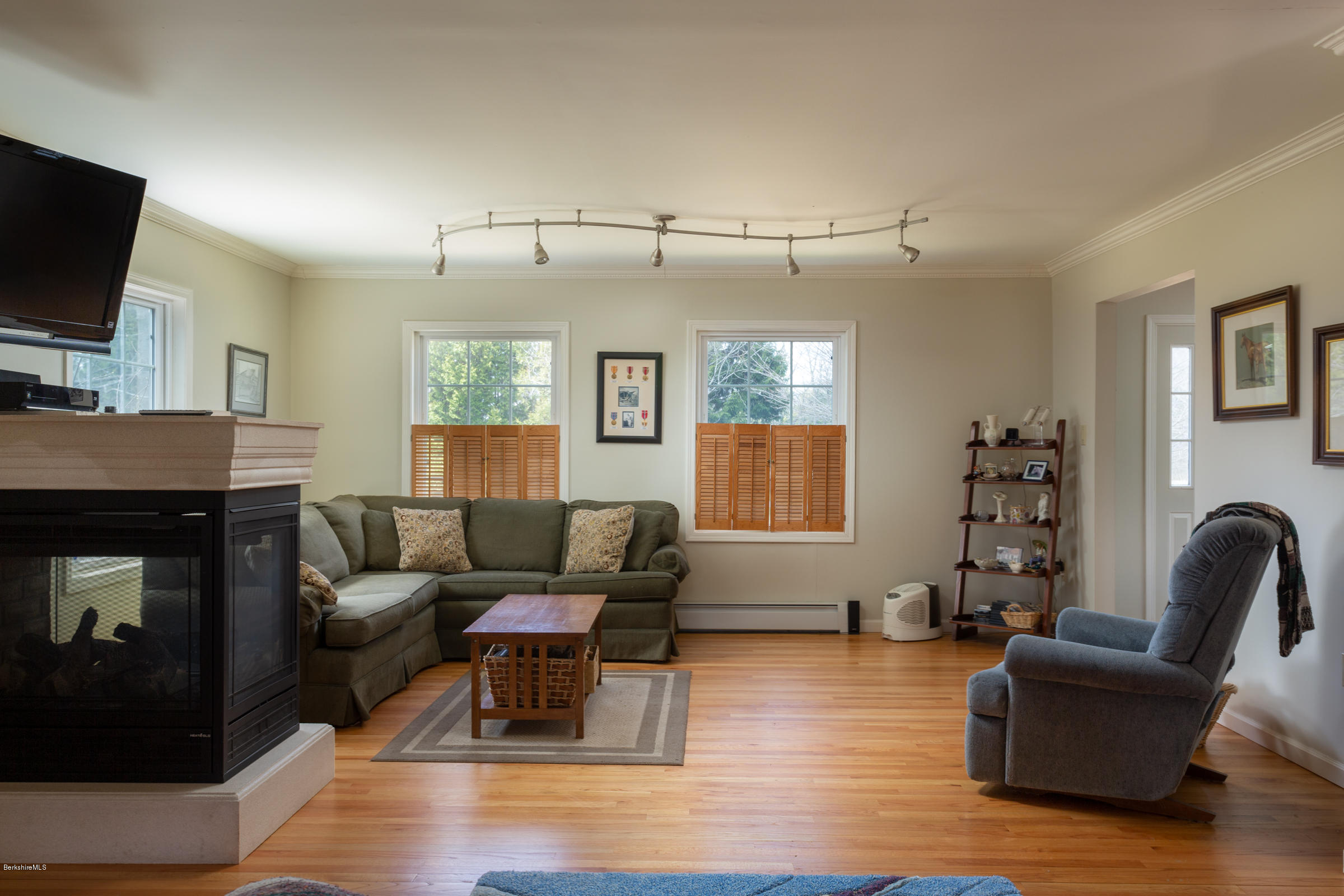 435 Stockbridge Road Lee, MA 01238 - Photo 8 of 21 Living Room with gas fireplace
