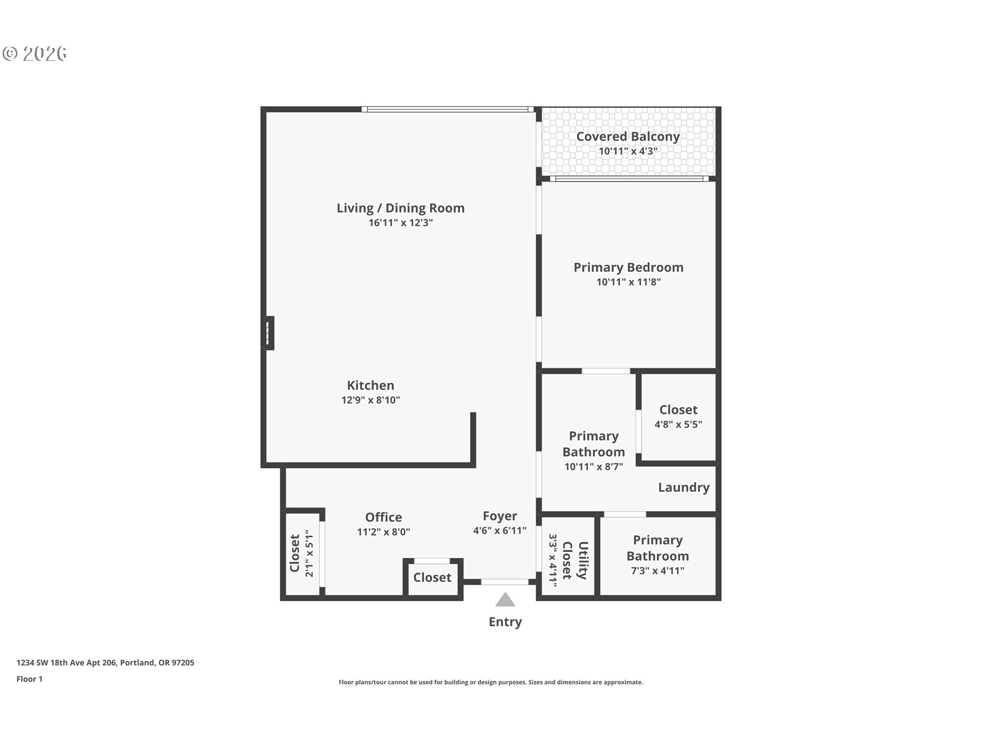 1234 Southwest 18th Avenue, Unit 206 Portland, OR 97205 - Photo 32 of 32