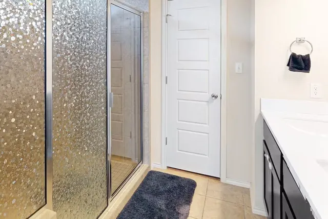 a view of bathroom with shower