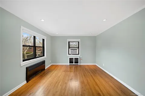 a view of livingroom with wooden floor