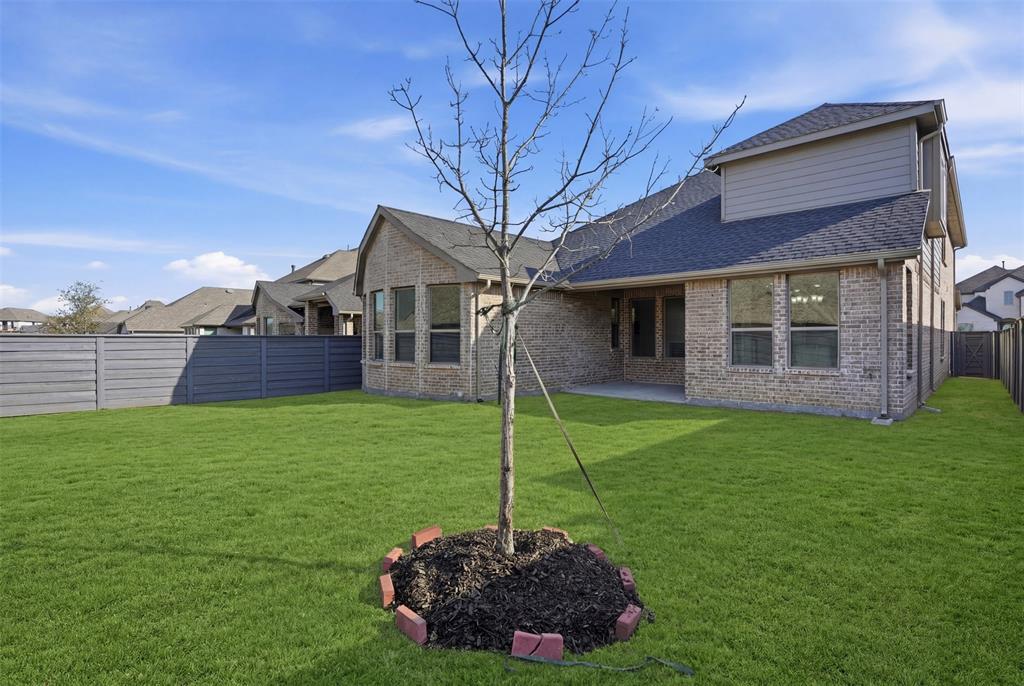 537 Oakmoss Street Little Elm, TX 76227 - Photo 24 of 39 a front view of a house with a garden