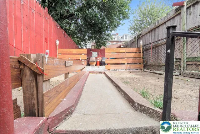 a view of outdoor space with seating space