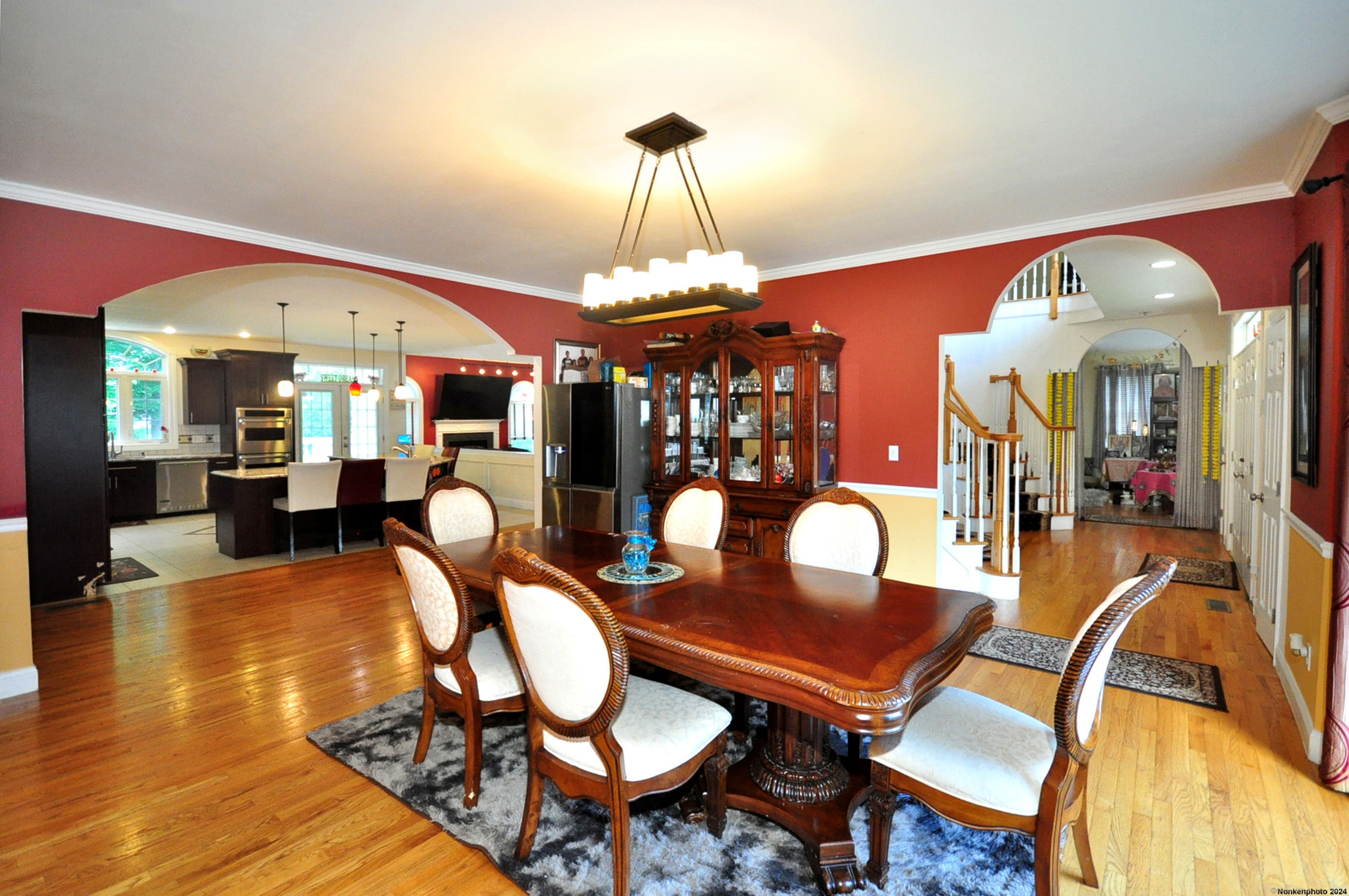 3 Maplecrest Lane Hamden, CT 06514 - Photo 14 of 40 a view of a dining room with furniture and chandelier