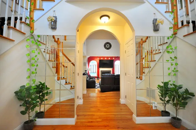 a view of a entryway door of the house