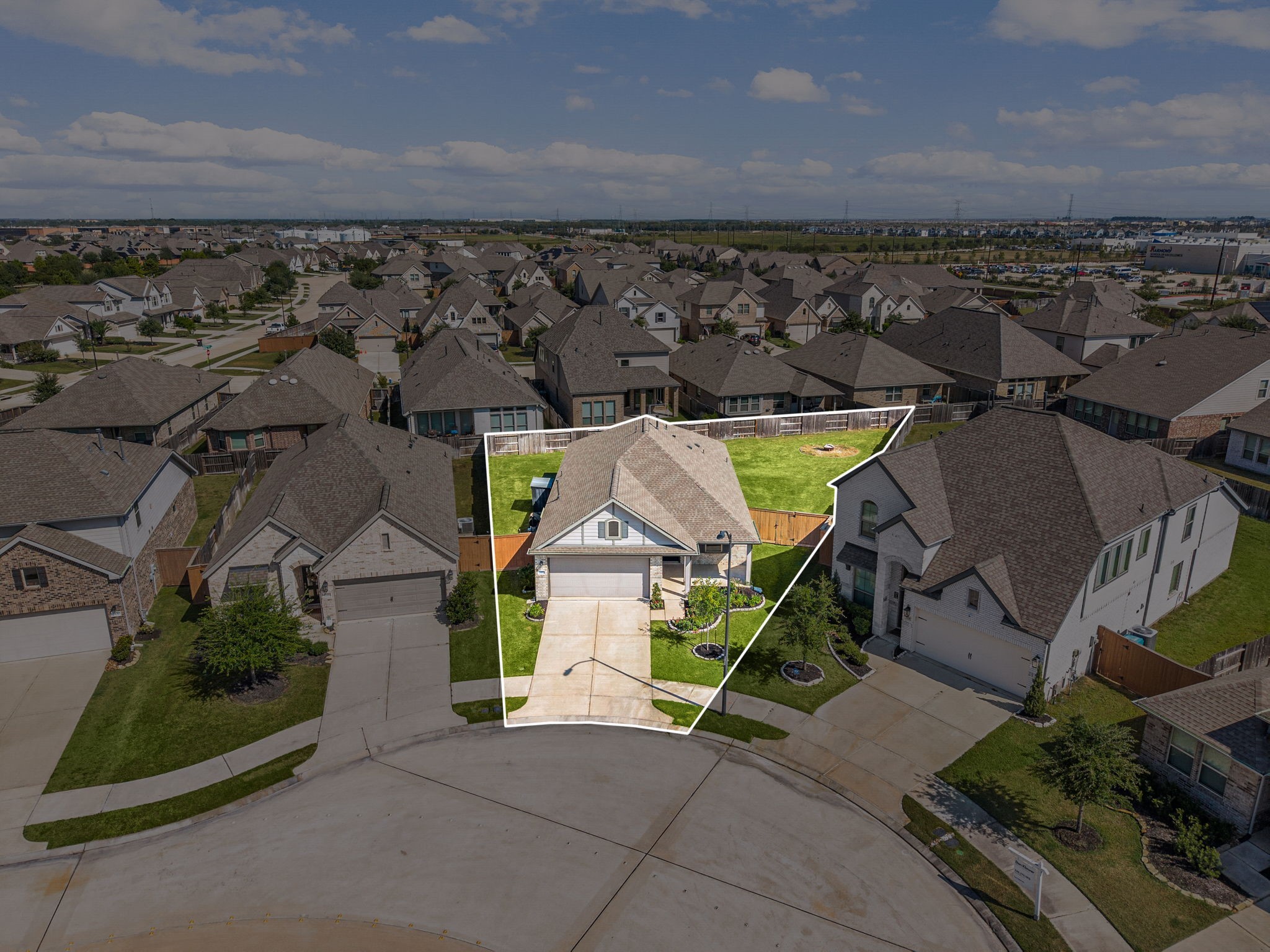 23002 Blackstone Park Road Katy, TX 77493 - Photo 31 of 36 an aerial view of a house with a garden