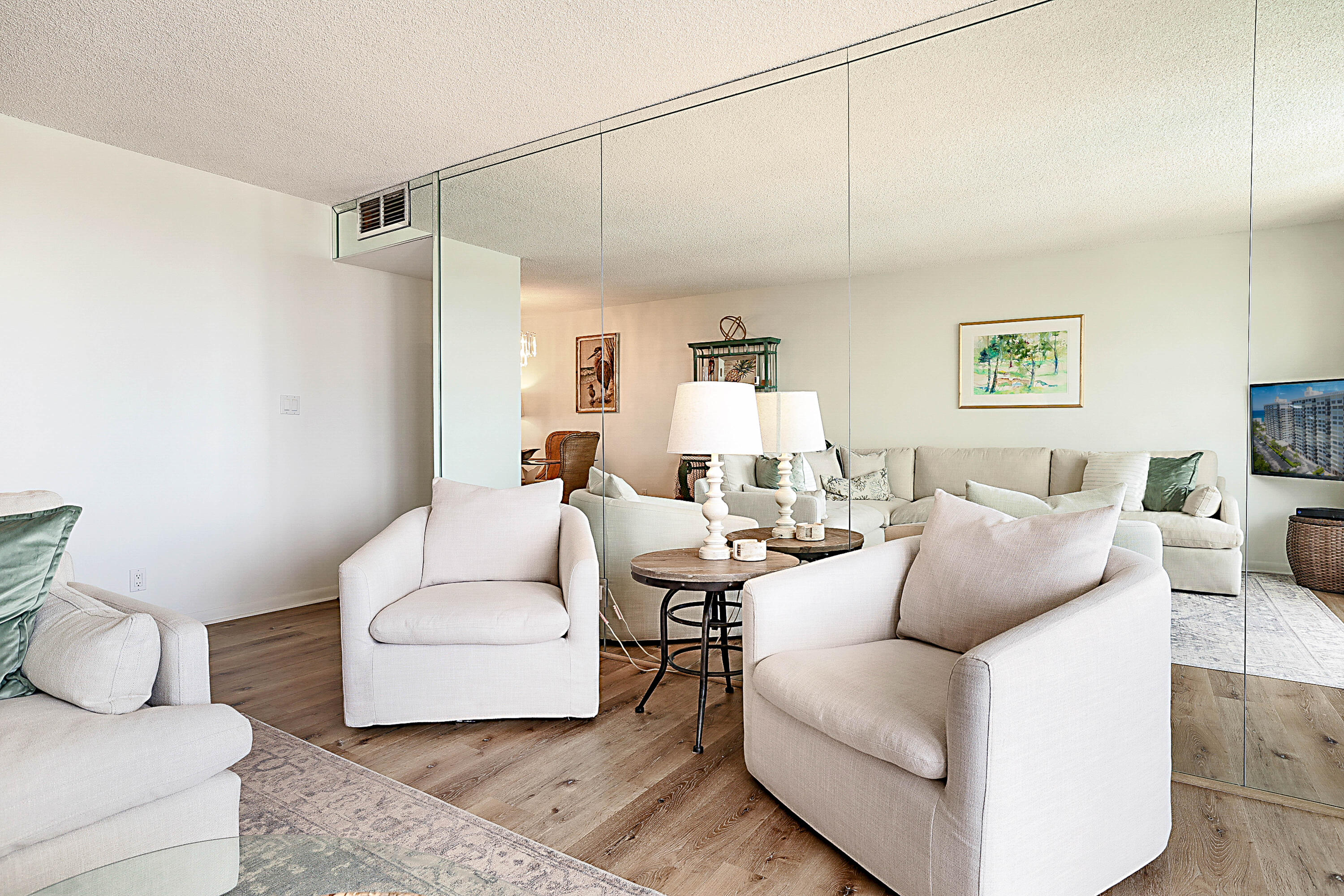 2121 North Ocean Boulevard, Unit 407W Boca Raton, FL 33431 - Photo 10 of 60 a living room with furniture and a couch