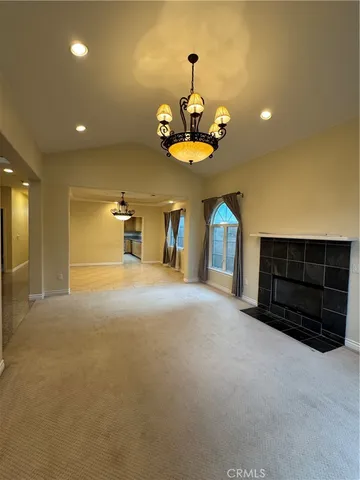 a view of a livingroom with furniture