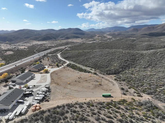 a view of city and mountain