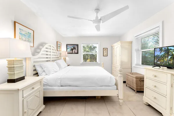 view of an ocean with beach