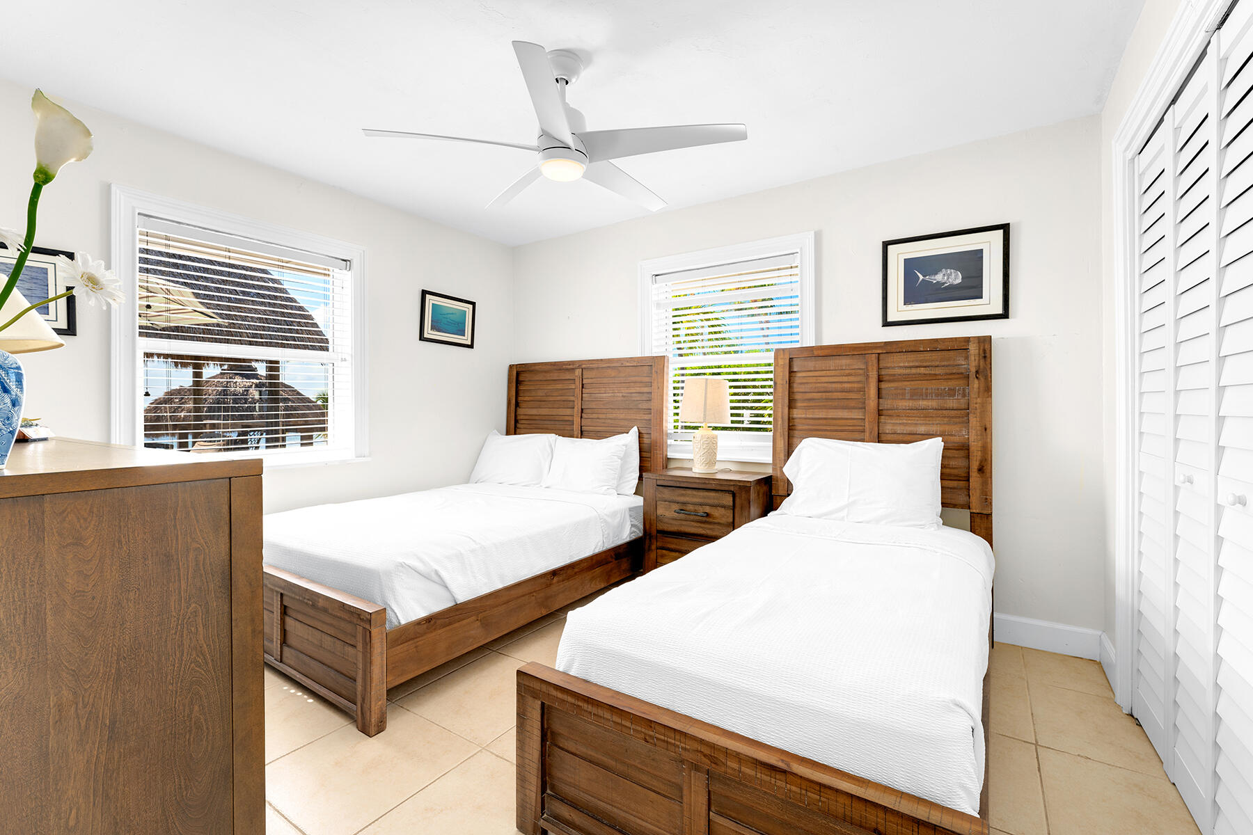 65620 Overseas Highway Long Key, FL 33001 - Photo 48 of 65 a bedroom with two beds and a large window