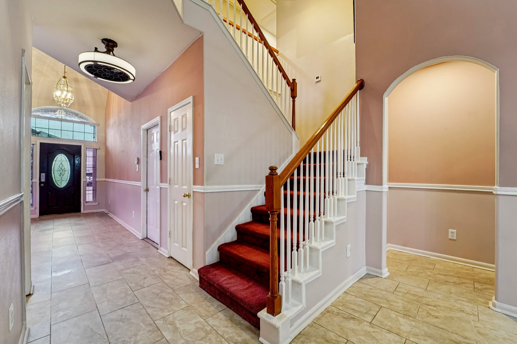 3818 Ridge Canyon Road Baytown, TX 77521 - Photo 16 of 32 a view of entryway and hall with wooden floor