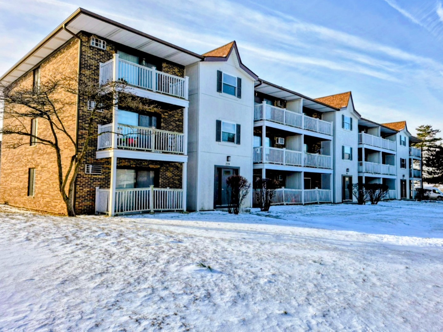 239 North Gregory Street, Unit 8 Aurora, IL 60504 - Photo 1 of 15 a front view of a building with a garden