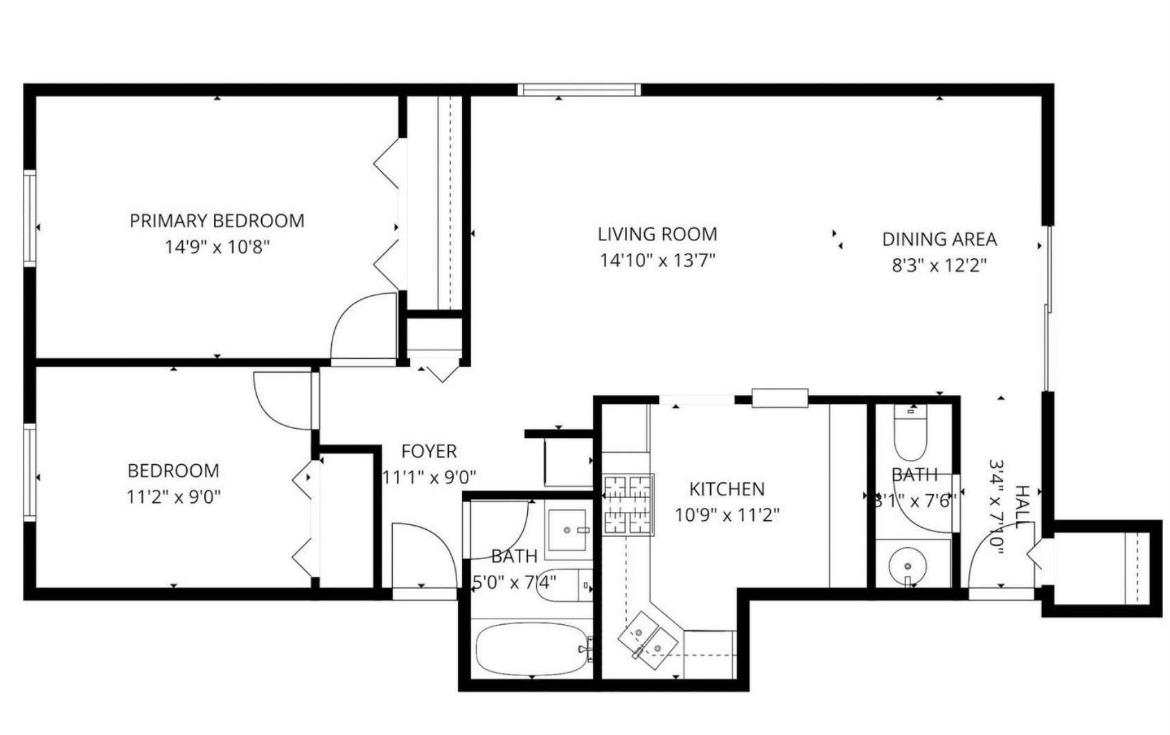 239 North Gregory Street, Unit 8 Aurora, IL 60504 - Photo 4 of 15 a picture of a floor plan