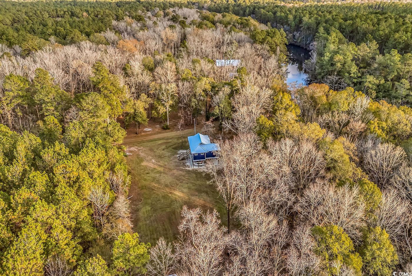 32 Old Place Kingstree, SC 29556 - Photo 25 of 40 Drone / aerial view of a heavily wooded area