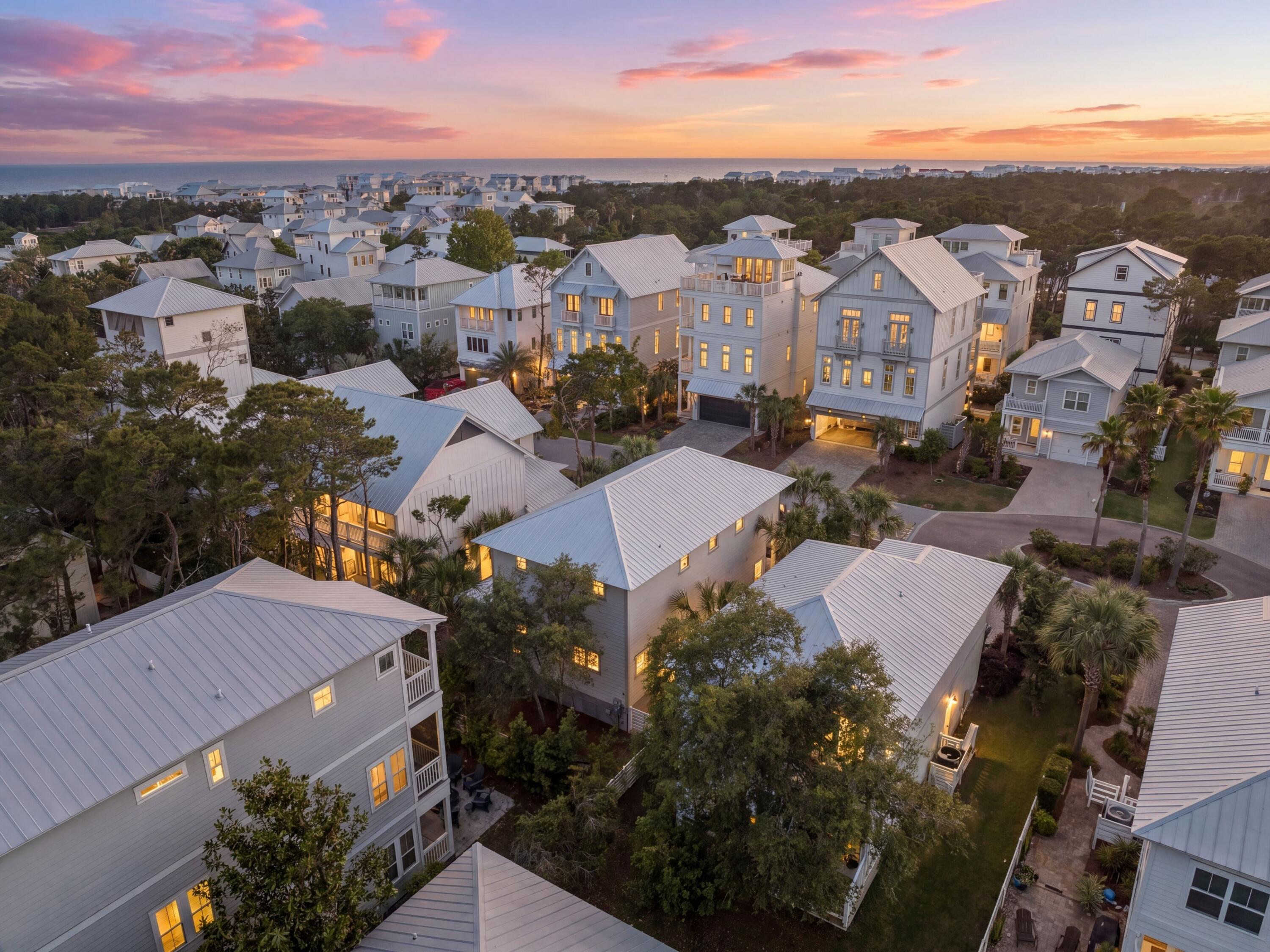 80 Grande Pointe Drive Inlet Beach, FL 32461 - Photo 2 of 68 an aerial view of a city with lots of residential buildings