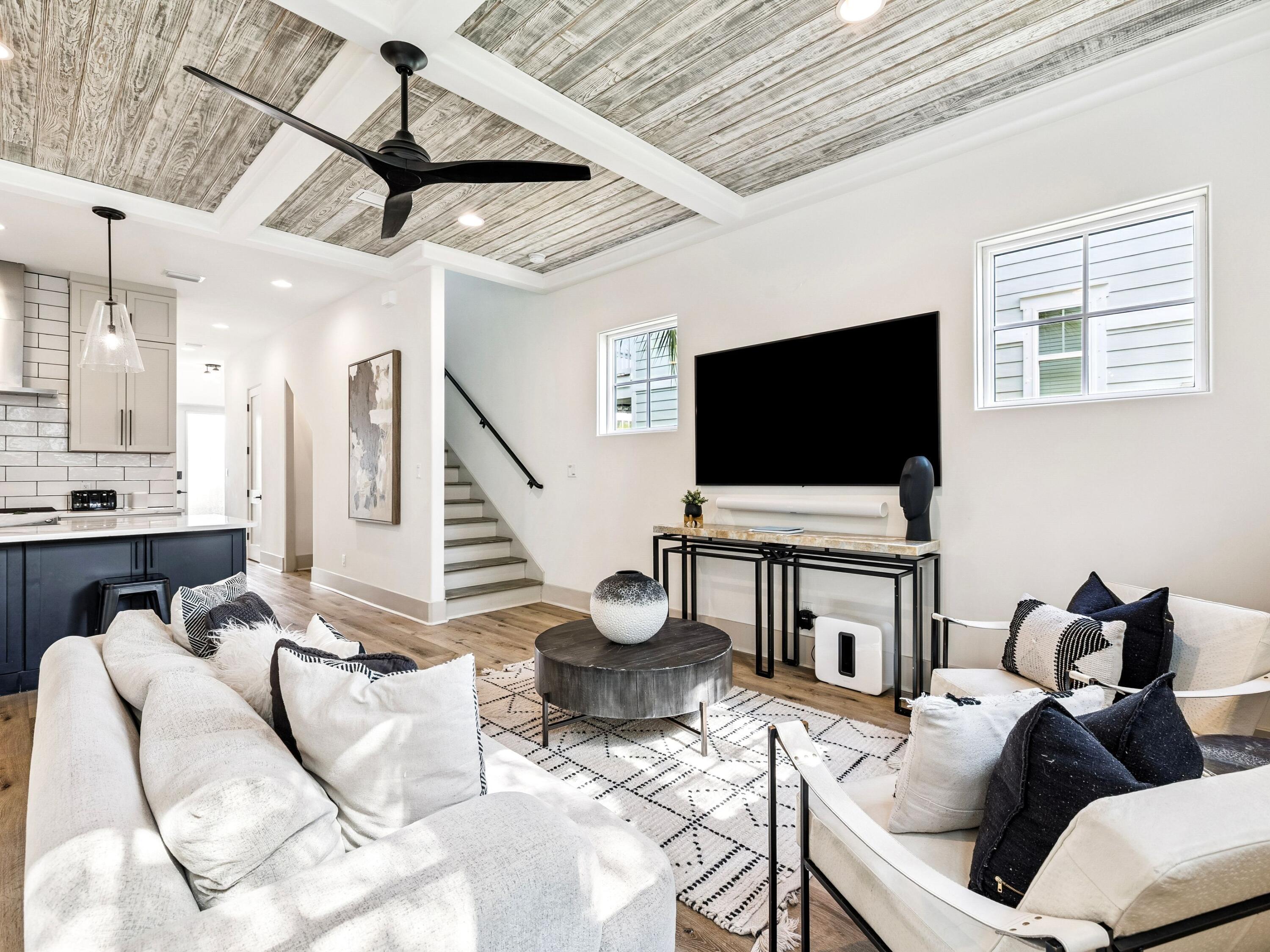 80 Grande Pointe Drive Inlet Beach, FL 32461 - Photo 23 of 68 a living room with furniture and a flat screen tv