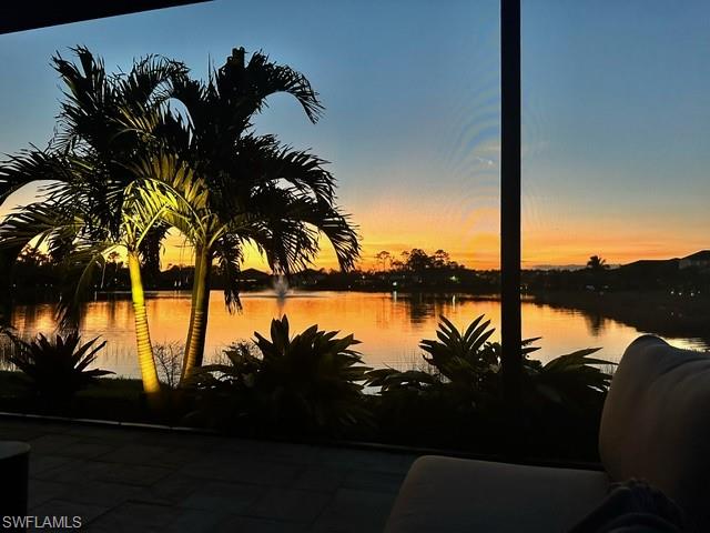 9380 Glenforest Drive Naples, FL 34120 - Photo 46 of 49 a sunset view with a tree