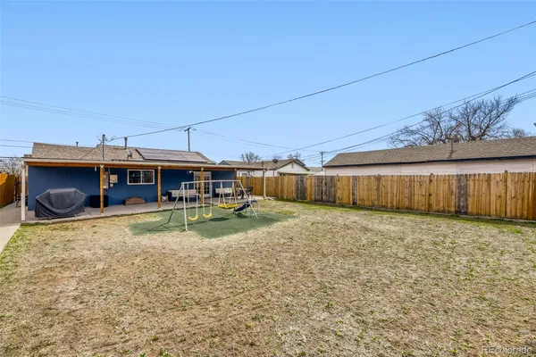 a backyard of a house