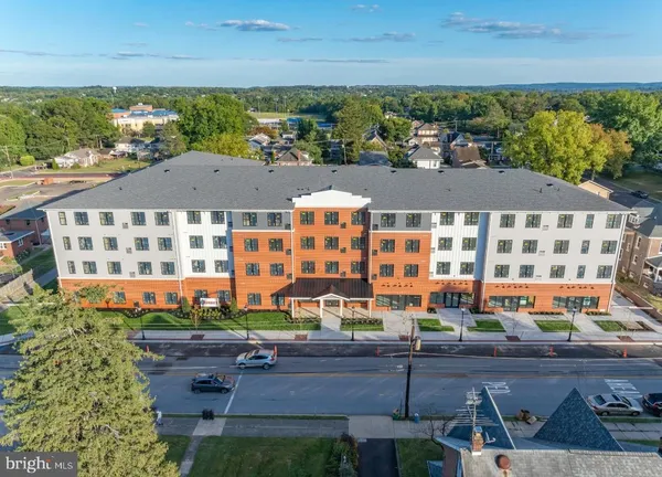 an aerial view of multiple houses