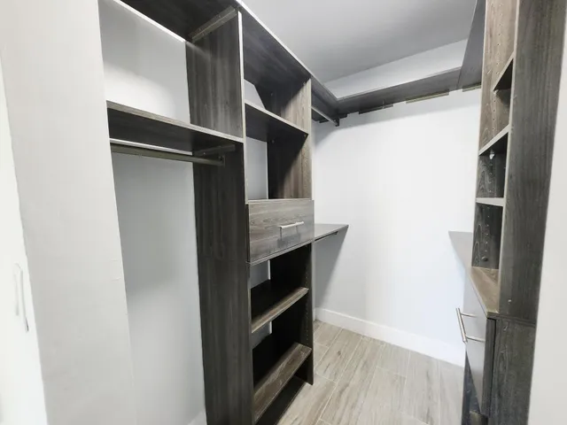 a view of walk in closet