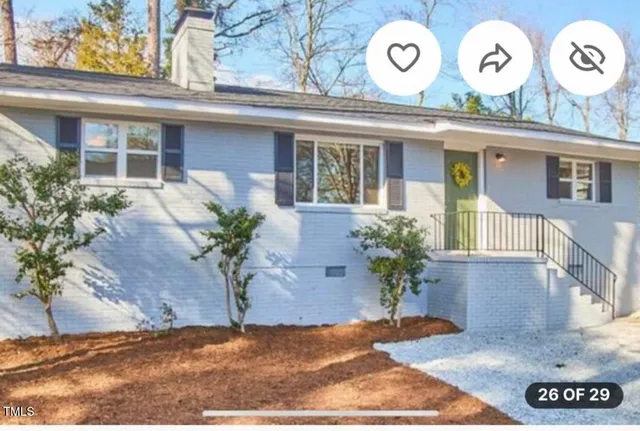 a view of a entryway front of a house